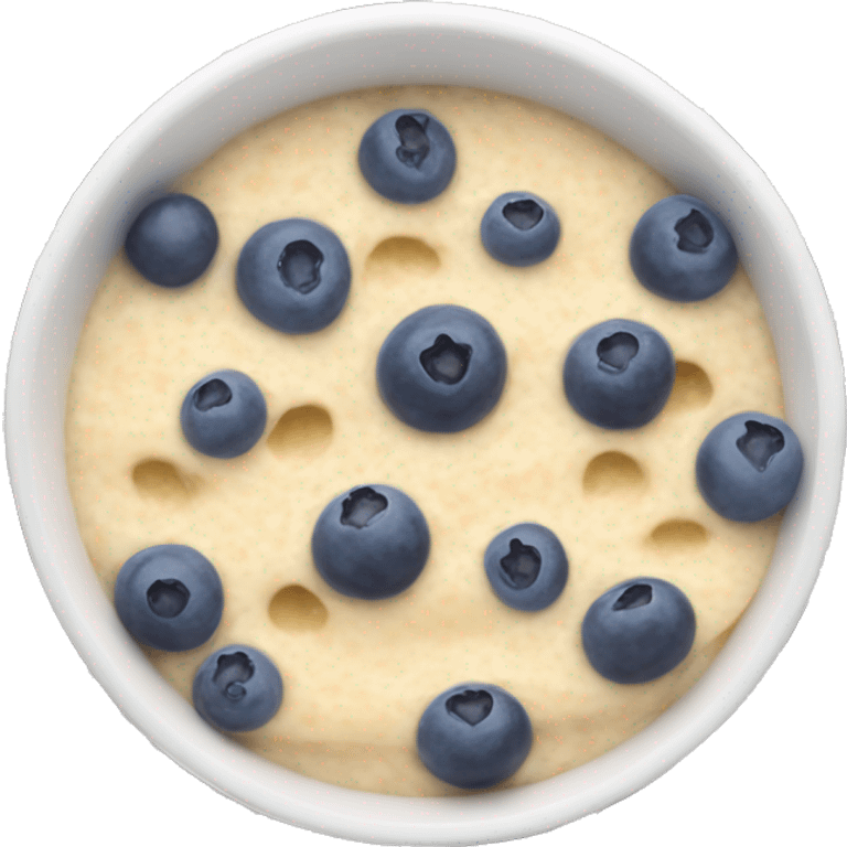 Porridge with blueberries  emoji