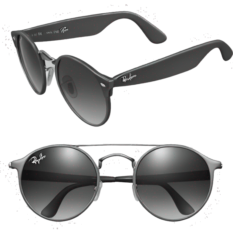 ray ban round metal sunglasses emoji