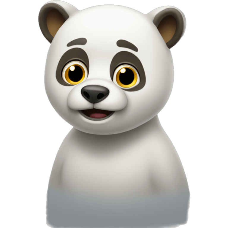 Waschbär raucht Pfeife emoji