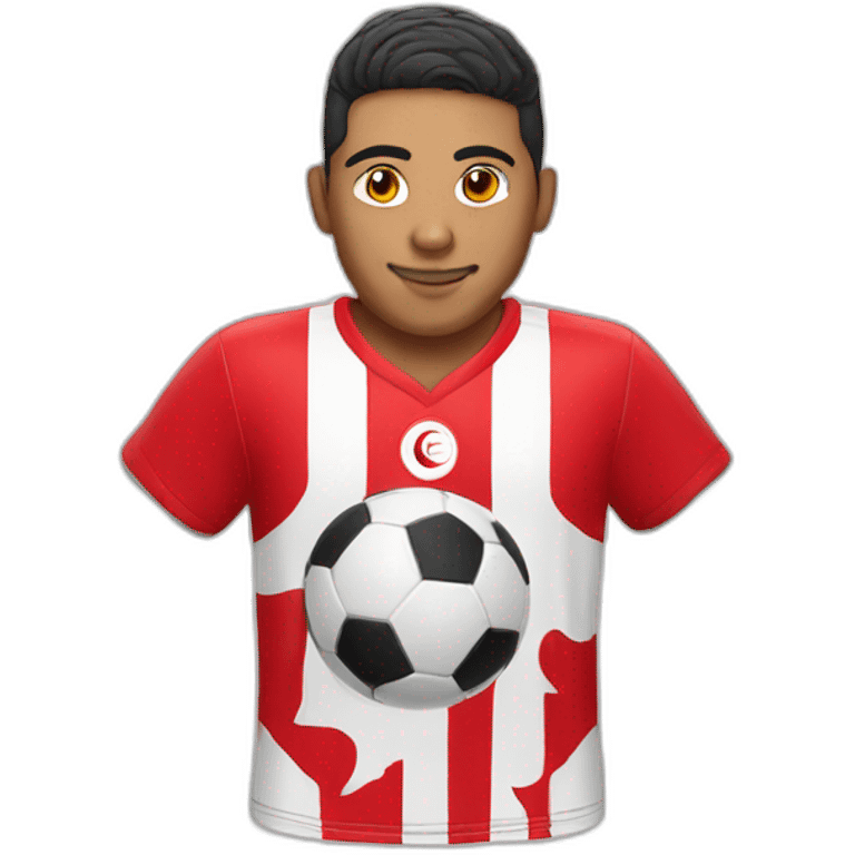 Tunisia football kit emoji