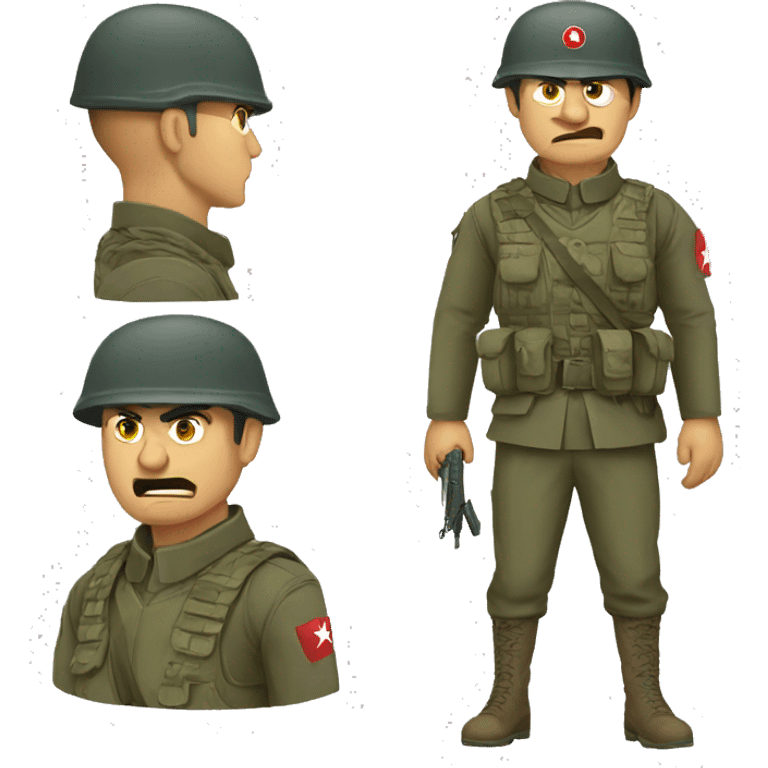 angry Turkish soldier emoji