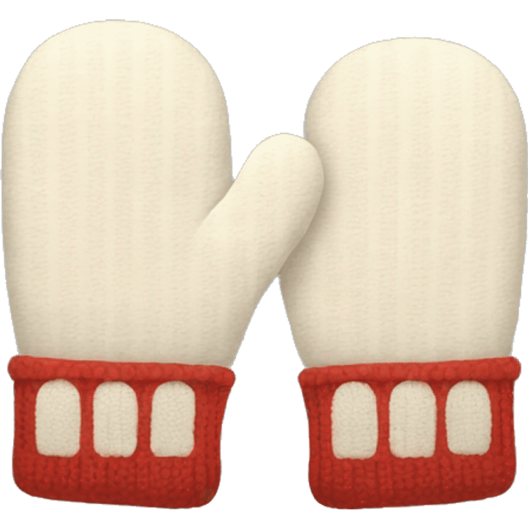 A pair of mittens emoji