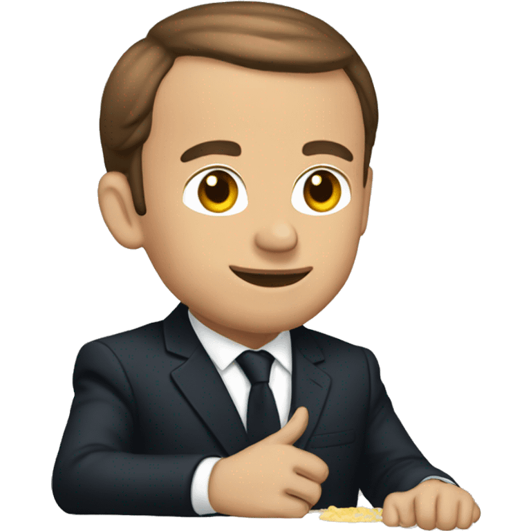 macron qui lit  emoji