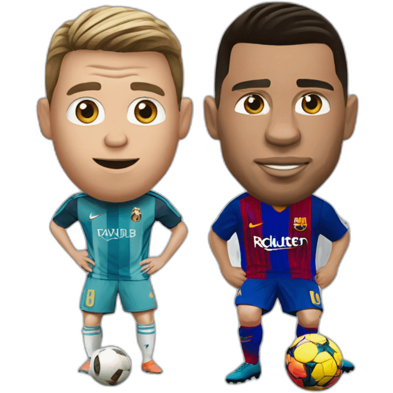 Ronaldo VS Messi emoji