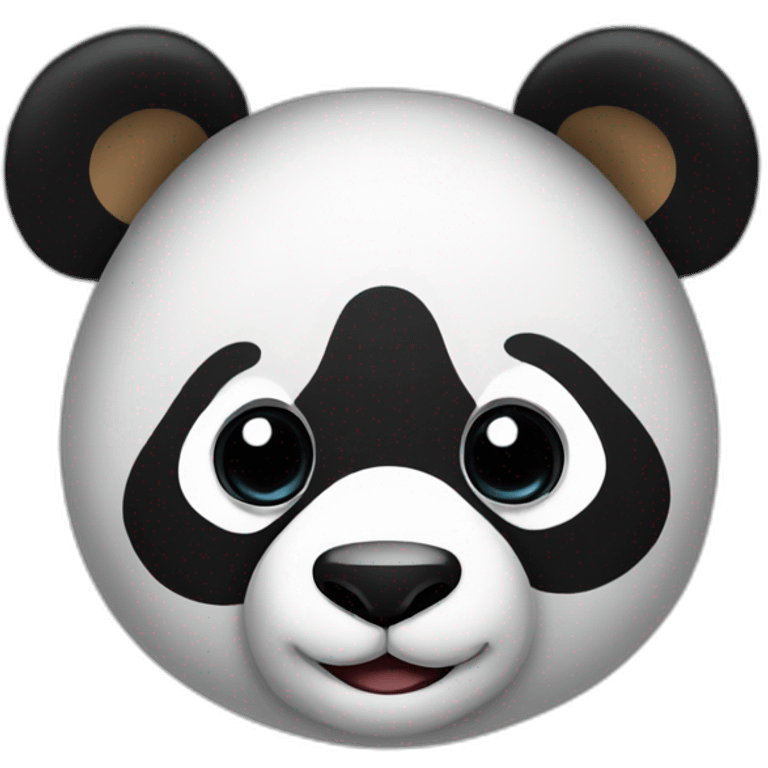 Panda sur macron emoji