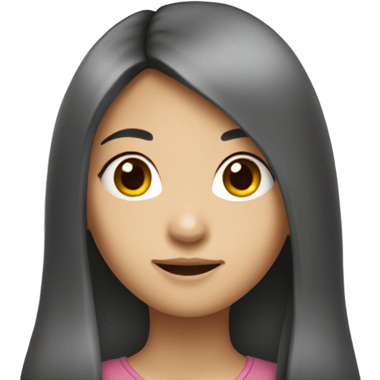 asian girl with long hair emoji