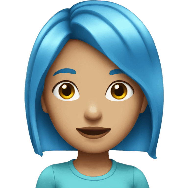 Girl with Blue Hair emoji