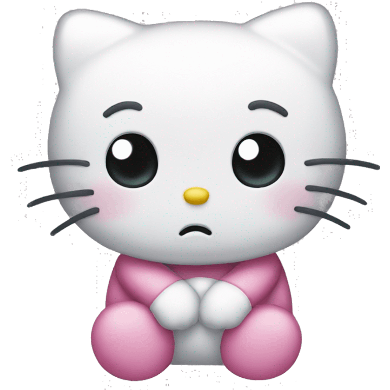 sad hello kitty  cute and small emoji