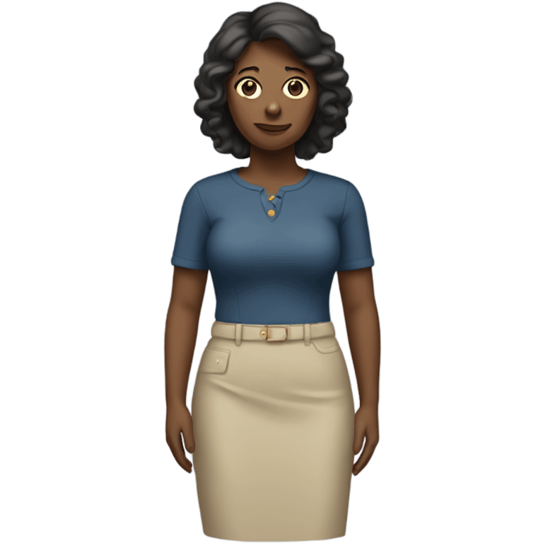 Woman with right hand on waist  emoji