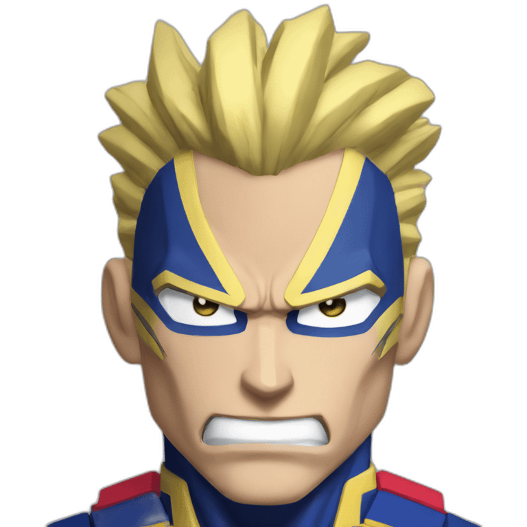 All might hero motivated emoji