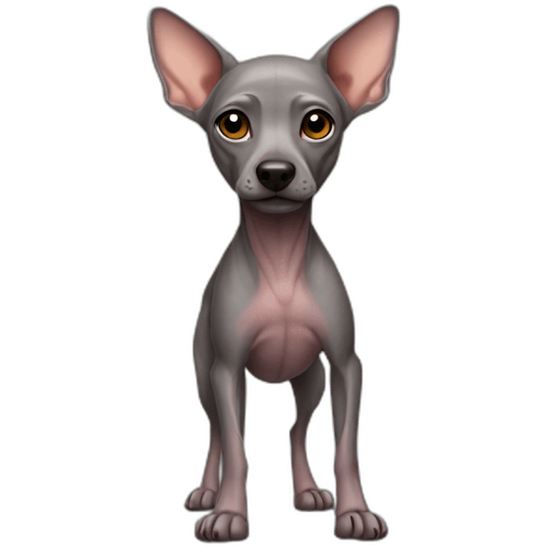 Mexican Hairless Dog Full Body emoji