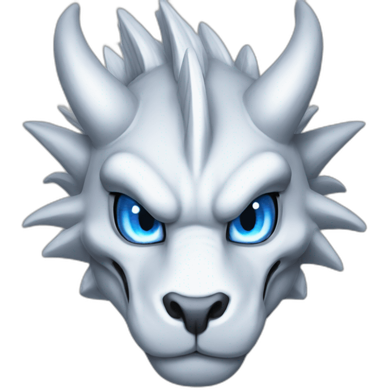 white dragon blue eyes yugioh emoji