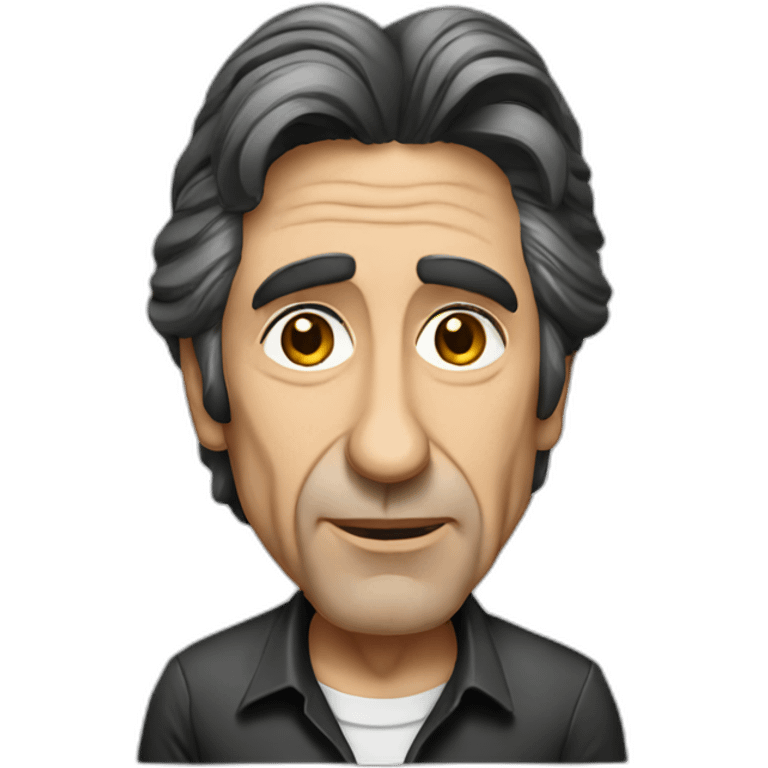 al pacino cartoon wearing shirt emoji