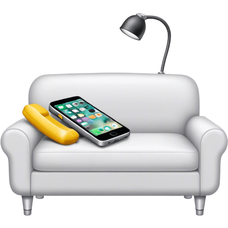 Phone on therapist couch
 emoji