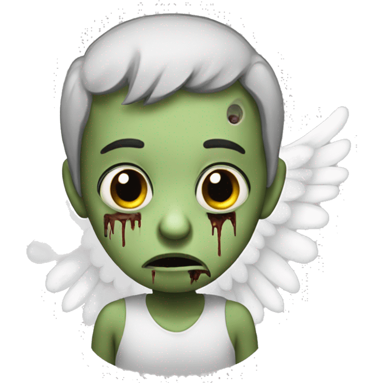 Sad Zombie Angel emoji