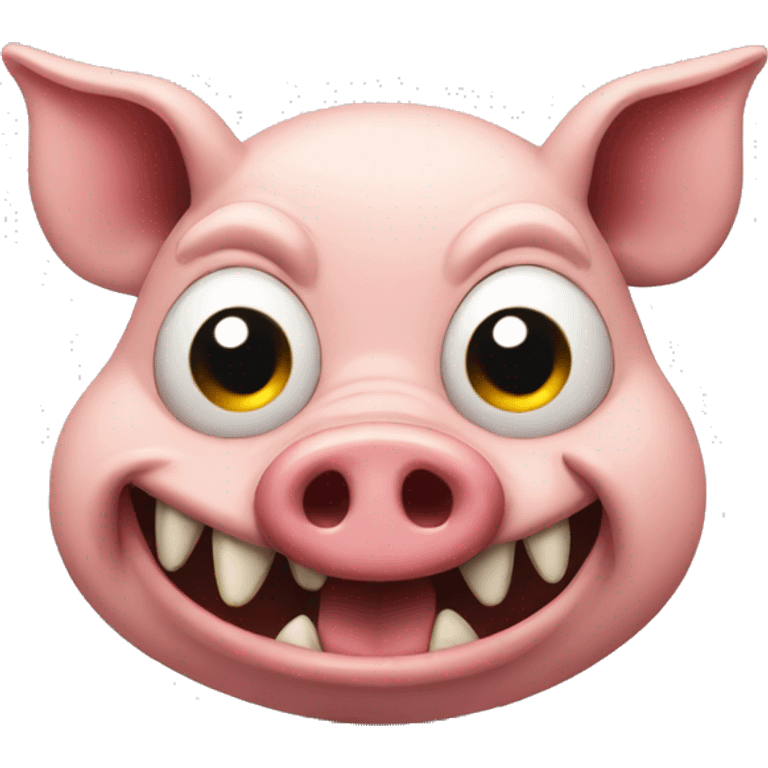 Evil pig emoji