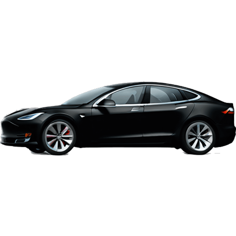 Black Tesla car emoji