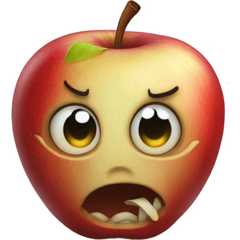 Rotten apple emoji