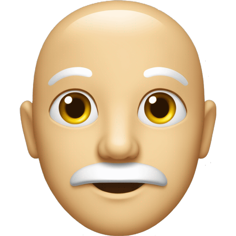 Ein ruhiges, meditierendes Gesicht mit geschlossenen Augen, das Gelassenheit ausstrahlt. emoji