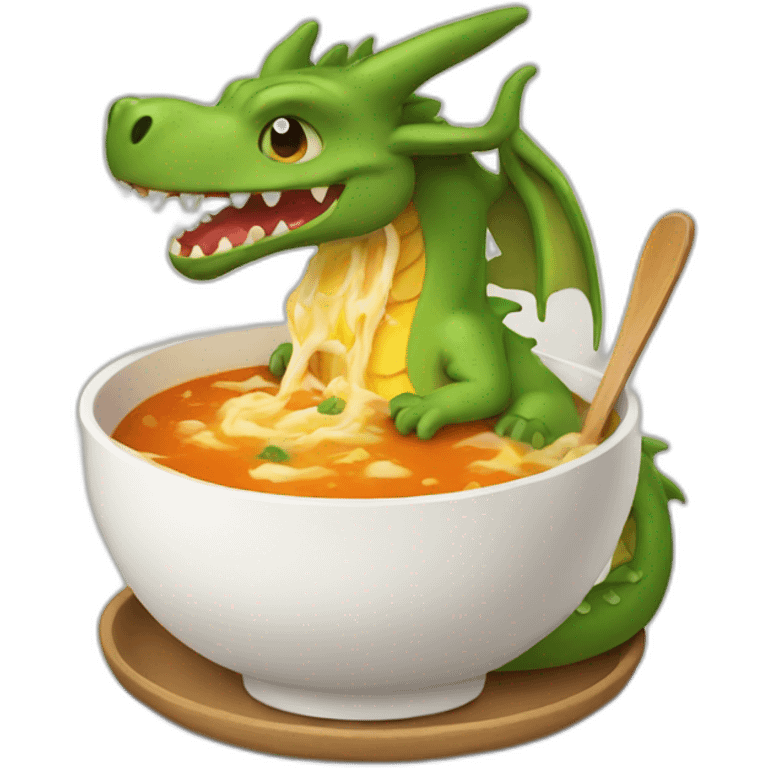 dragon eat soup emoji