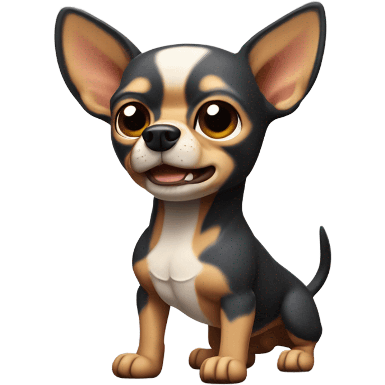 body building chihuahua emoji