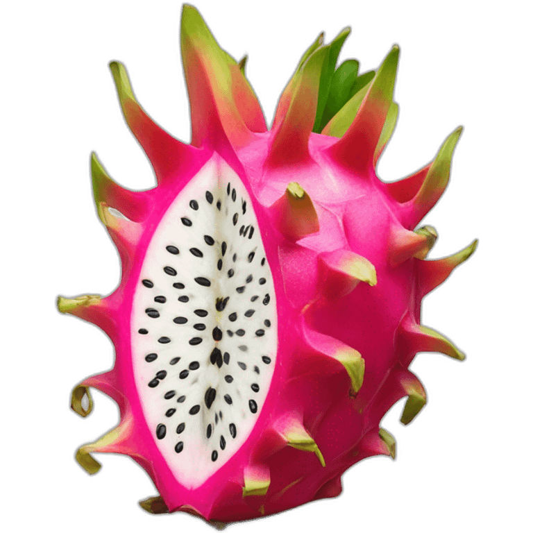 dragonfruit halved emoji