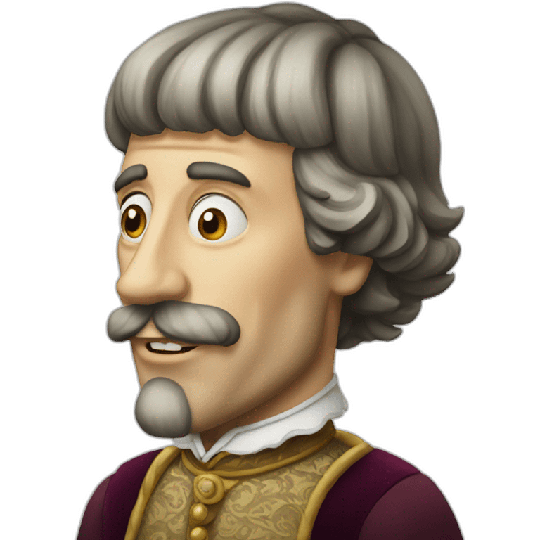 man with an ugly protruding Habsburg jaw emoji