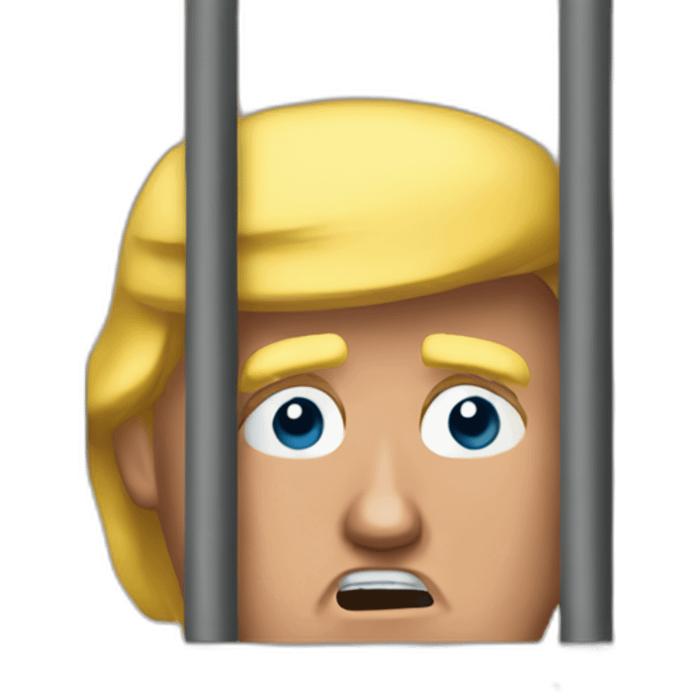 trump behind bars emoji