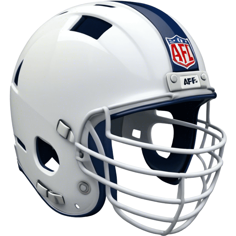 Cinematic Realistic image of AFL headgear featuring detailed cushioning and protective design elements, rendered with dynamic reflections on synthetic materials and set against a blurred action-packed background emoji