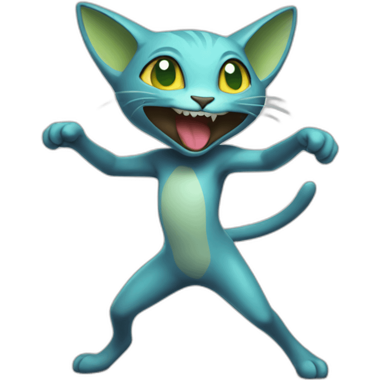 dancing-bicolor-cat-alien-pokemon emoji