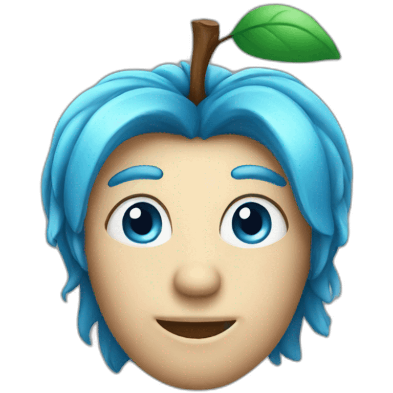 apple blue emoji