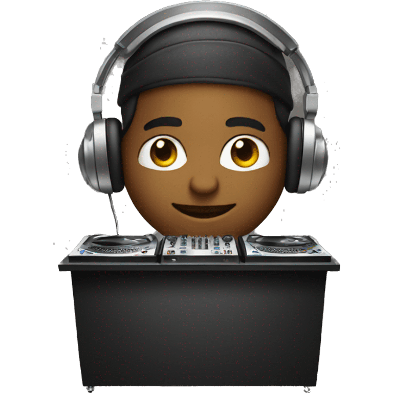 Dj with booth emoji