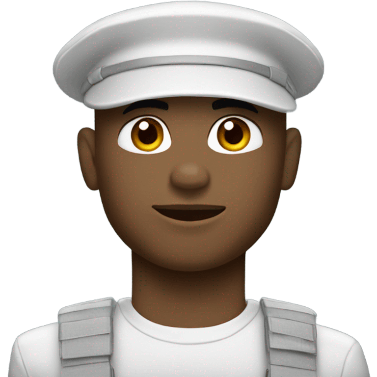 US marine in a white cap emoji