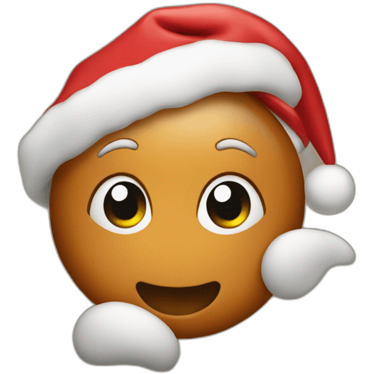 Christmas caramel emoji