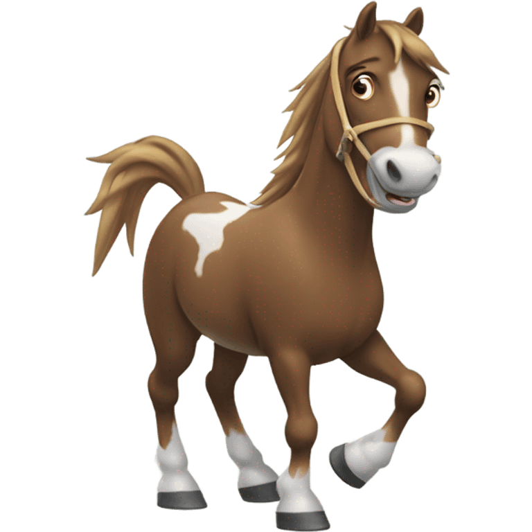 Caballo con brakets  emoji