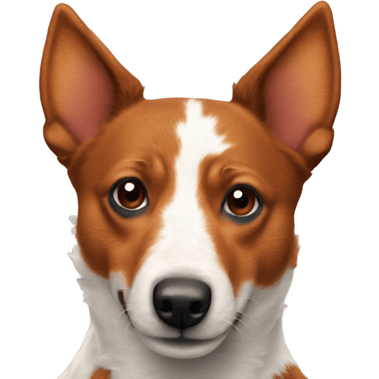 Red heeler dog emoji