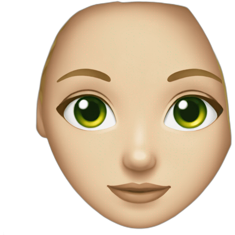 blond girl green eyes bikini emoji