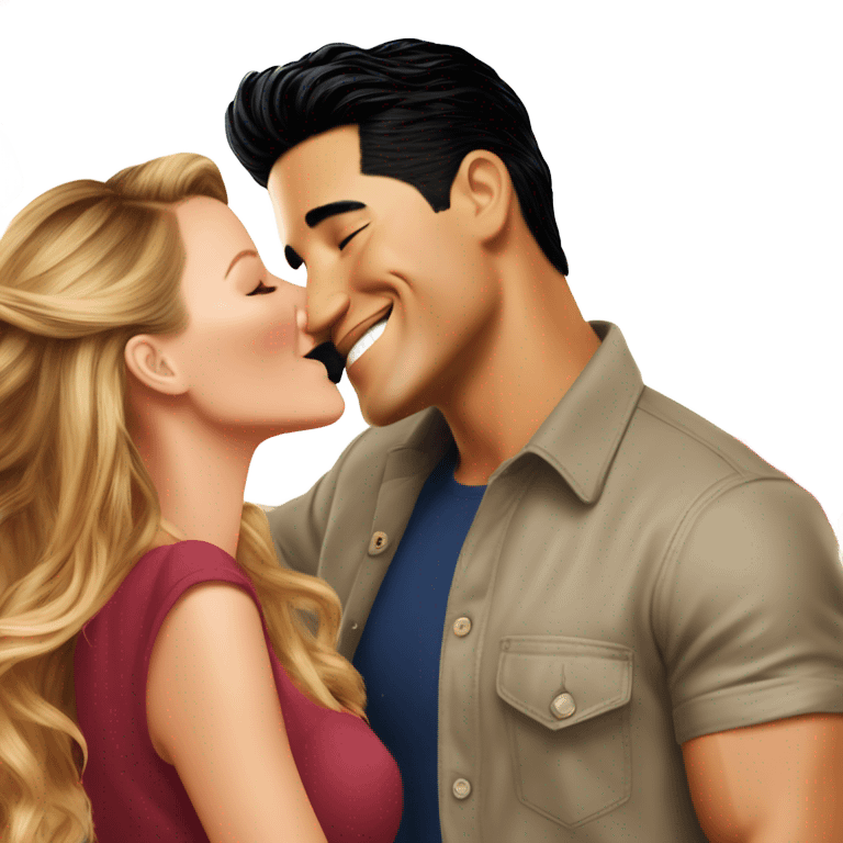 Mario Lopez kissing Blake lively emoji