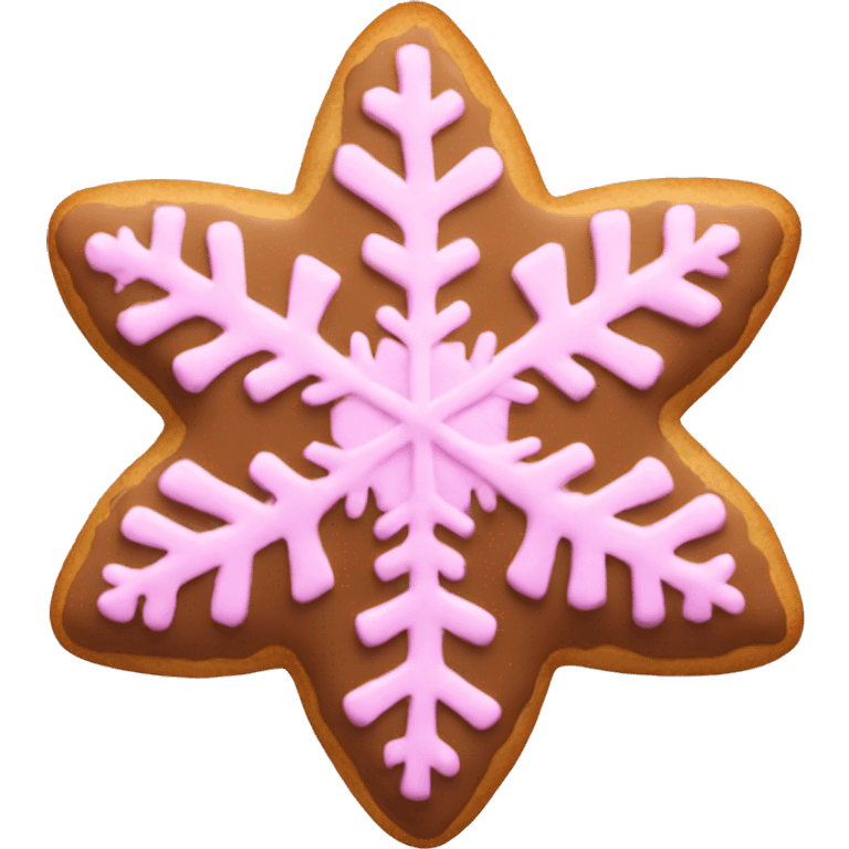 pink snowflake cookie  emoji