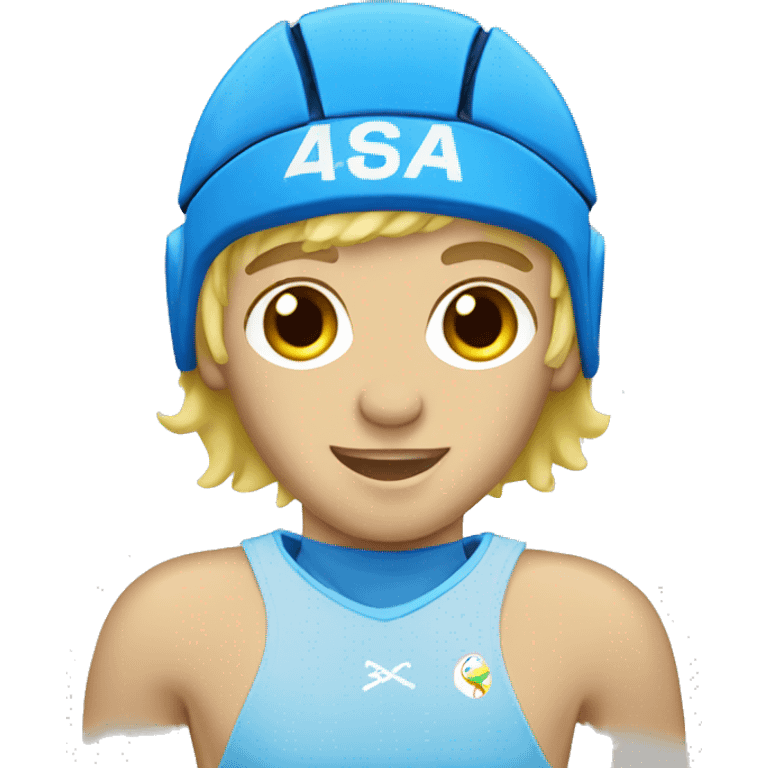 summer olympics water polo blonde boy emoji