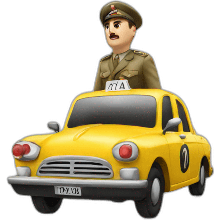 Francisco Franco stopping a taxi emoji