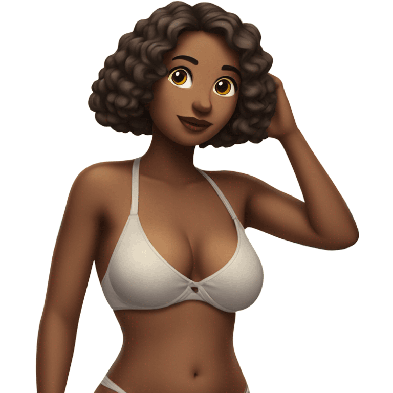 Slim thick girl in bikini emoji