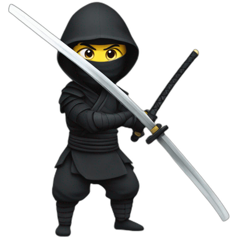 Ninja with katana  emoji