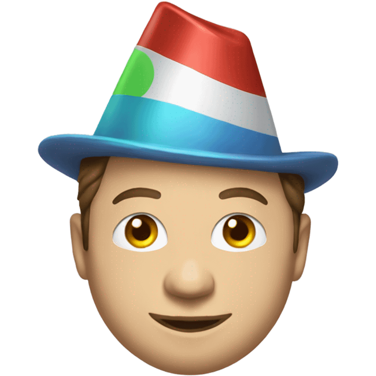 Elon musk in a clown hat emoji