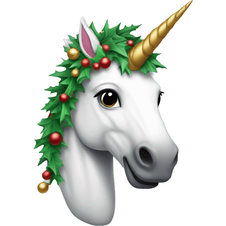 Christmas unicorn  emoji