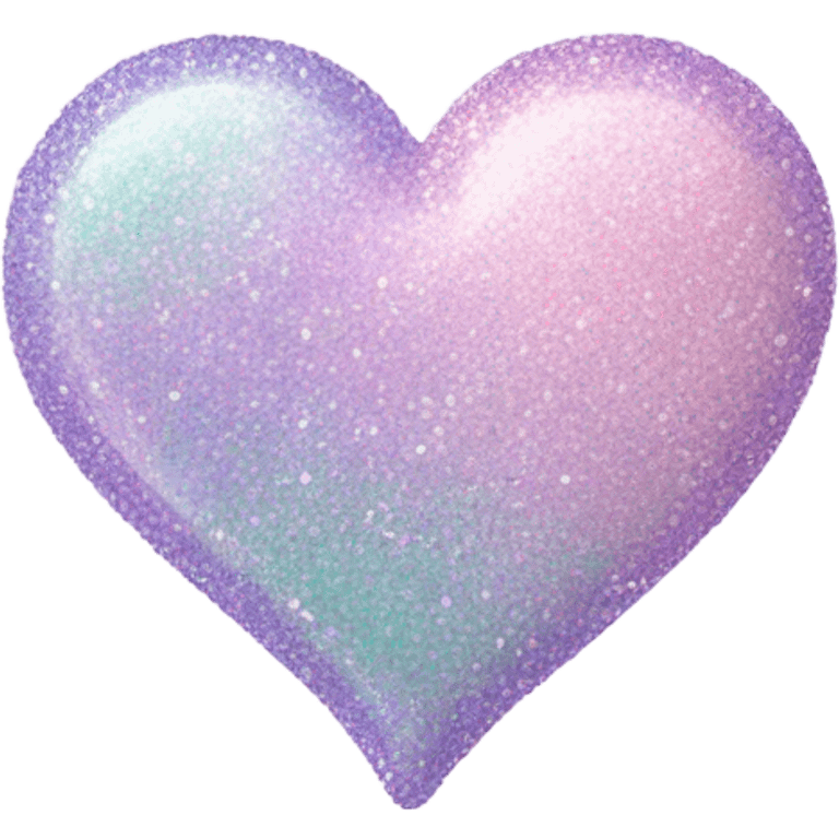 pastel glitter heart emoji