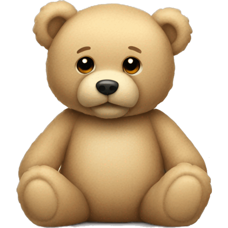 Beige teddy bear emoji