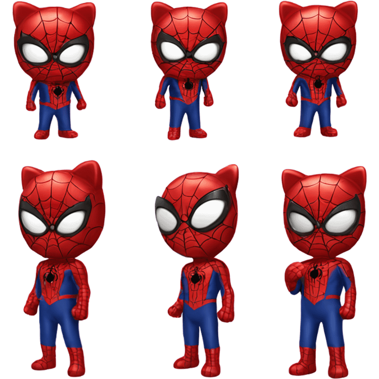 Hello kitty Spiderman  emoji