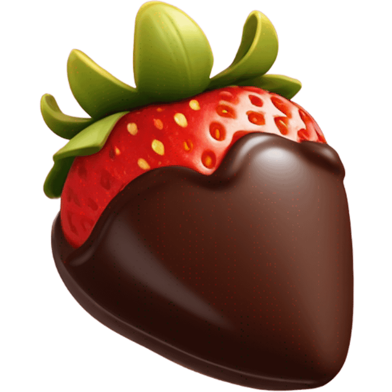 Chocolate covered fruit emoji