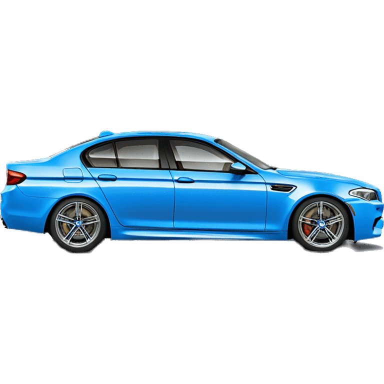 Blue BMW M5 emoji